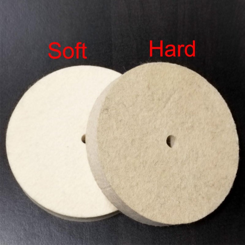 JUNLIXN 6 Inch Soft Felt Buffing Wheel - 5/8 Inch Arbor Hole Compressed Wool Felt Polishing Wheels for Bench/Die Grinder - Image 5